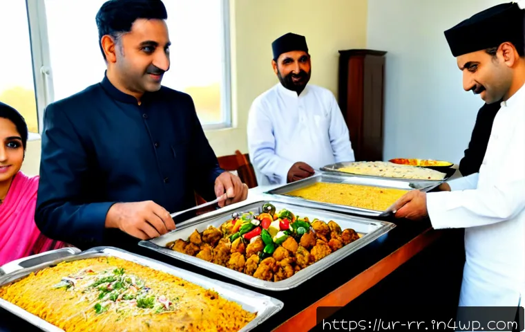 특산 음식 품평회 참가기 - Photorealistic regional food competition in Pakistan, a confident Urdu-speaking home chef in modest ...